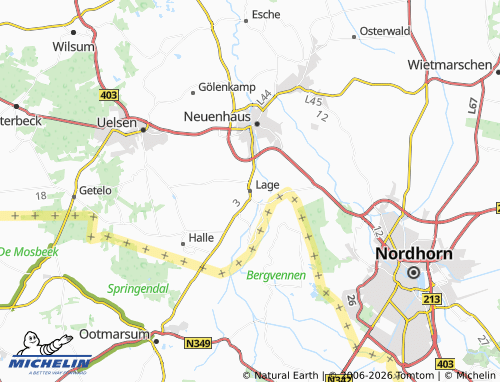 MICHELIN Lage map - ViaMichelin