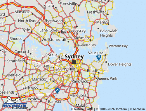 Mapa MICHELIN Barangaroo - ViaMichelin