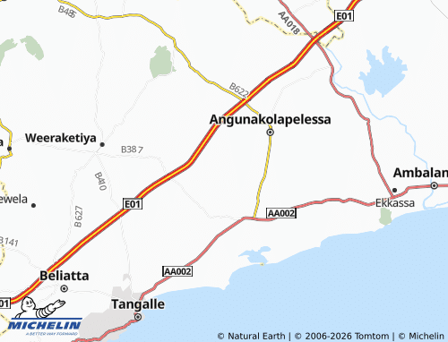 Mapa MICHELIN Thalamporuwa - ViaMichelin
