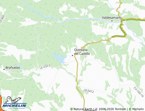 MICHELIN Quintana del Castillo map - ViaMichelin