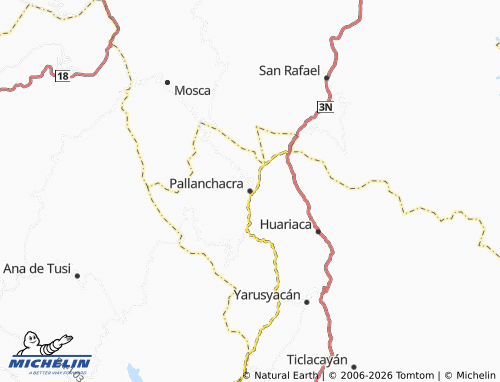 MICHELIN Pallanchacra map - ViaMichelin