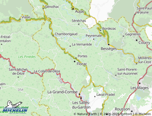 Mapa MICHELIN Portes - ViaMichelin