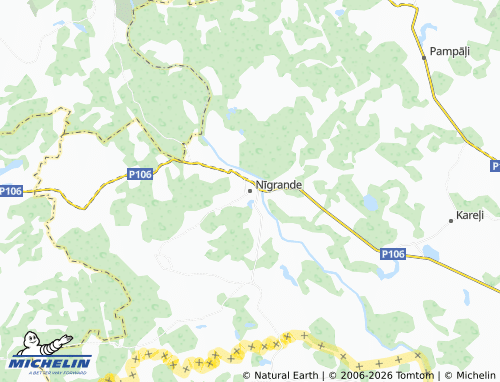 Mapa MICHELIN Nīgrandes pagasts - ViaMichelin