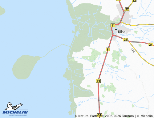 MICHELIN Vester Vedsted map - ViaMichelin