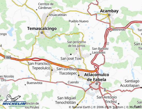 Mappa MICHELIN San José Toxi - ViaMichelin