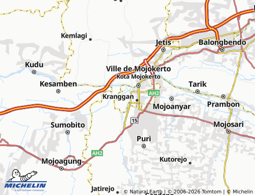 MICHELIN Prajurit Kulon map - ViaMichelin