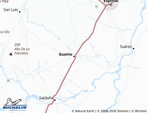 MICHELIN Guamo map - ViaMichelin