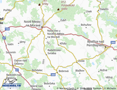 Carte MICHELIN Křídla - ViaMichelin