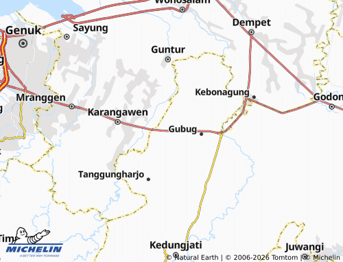 Carte MICHELIN Tegowanu - ViaMichelin