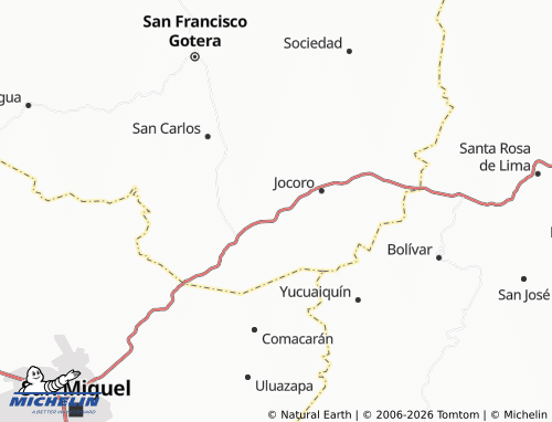 MICHELIN El Divisadero map - ViaMichelin