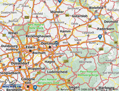 MICHELIN Unna map - ViaMichelin