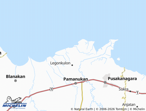 MICHELIN Legonwetan map - ViaMichelin