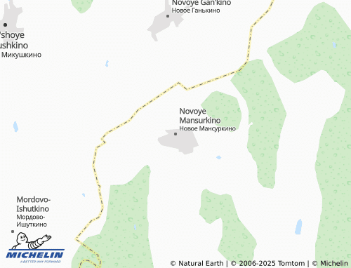 MICHELIN Novoye Mansurkino map - ViaMichelin