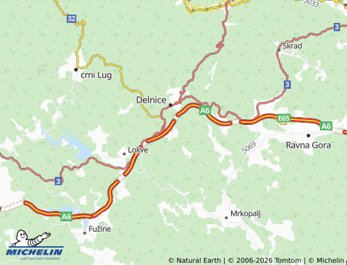 Mapa MICHELIN Lučice - ViaMichelin