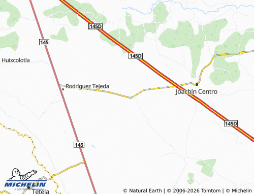 Mapa MICHELIN Paso Coyote - ViaMichelin
