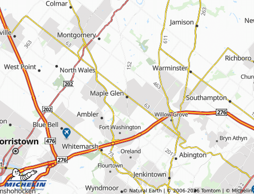 Kaart MICHELIN Maple Glen - ViaMichelin