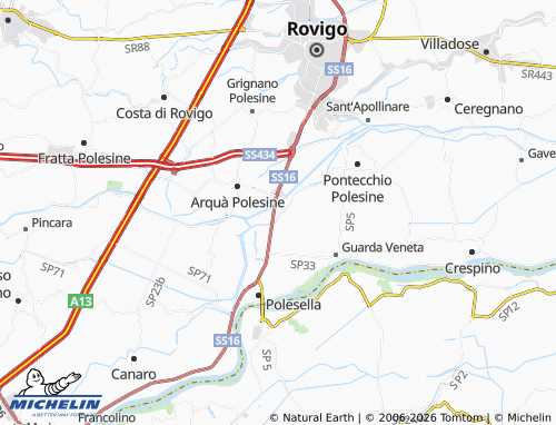 Mappa MICHELIN Bosaro - ViaMichelin