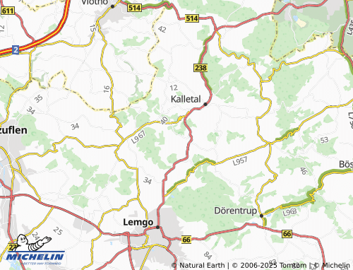 MICHELIN Osterhagen map - ViaMichelin