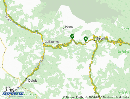 MICHELIN Barzès map - ViaMichelin