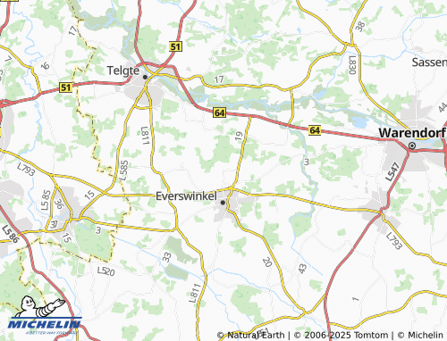 Mapa MICHELIN Erter - ViaMichelin