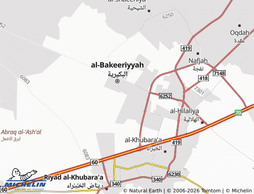 MICHELIN-Landkarte al-'Ubayyid - ViaMichelin
