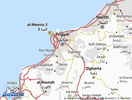 Mapa MICHELIN Tarablus Zaytoun - ViaMichelin