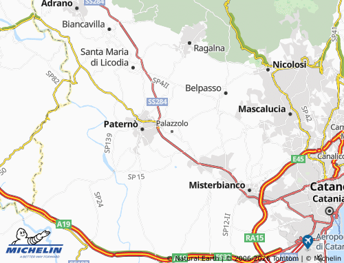 MICHELIN Palazzolo map - ViaMichelin