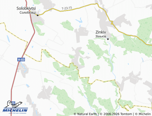 MICHELIN Proskurivka map - ViaMichelin