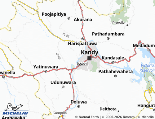 MICHELIN Kumburegedara map - ViaMichelin