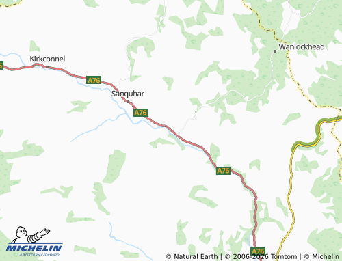 MICHELIN Mennock map - ViaMichelin