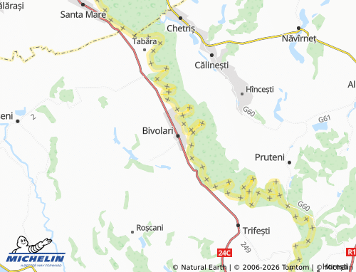 Mappa MICHELIN Bivolari - ViaMichelin