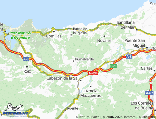 Mappa MICHELIN Cobijón - ViaMichelin