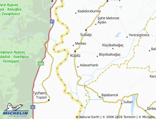 MICHELIN Gazi map - ViaMichelin