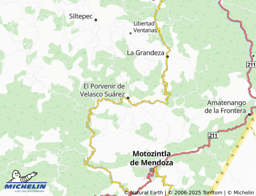 MICHELIN El Porvenir de Velasco Suárez map - ViaMichelin