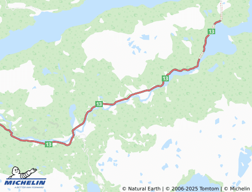MICHELIN Vinjar map - ViaMichelin
