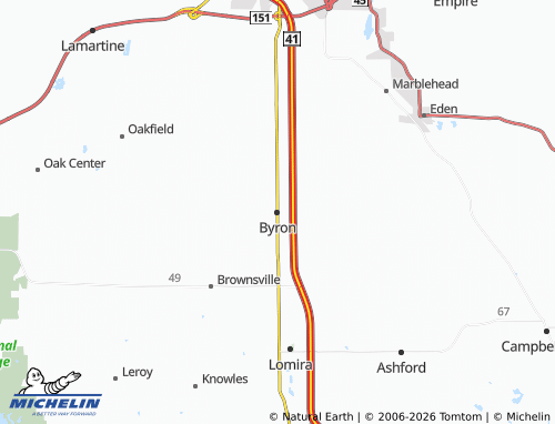 Mappa MICHELIN Byron - ViaMichelin