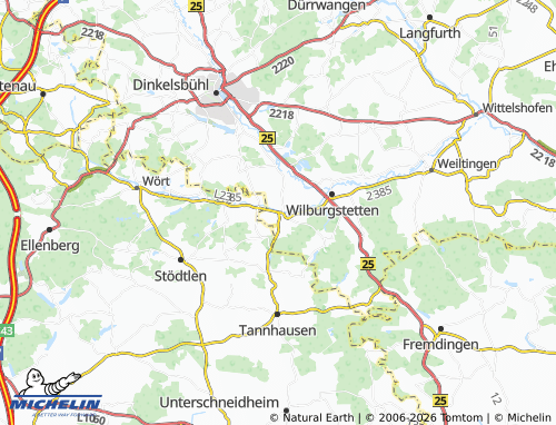 Mappa MICHELIN Mönchsroth - ViaMichelin