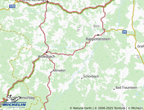 MICHELIN-Landkarte Pretrobruck - ViaMichelin