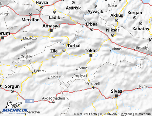 MICHELIN Pazar map - ViaMichelin