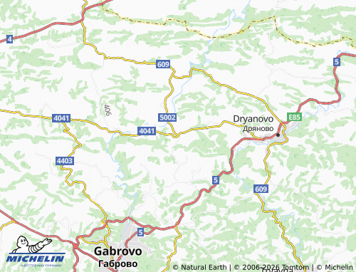 MICHELIN Skalsko map - ViaMichelin