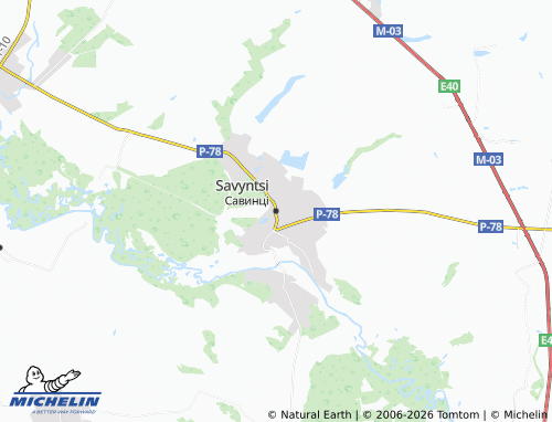 Mappa MICHELIN Savyntsi - ViaMichelin
