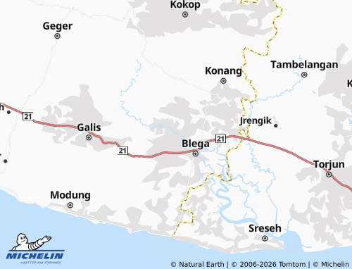 Mapa MICHELIN Nyor Manis - ViaMichelin
