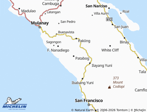 MICHELIN Patabog map - ViaMichelin