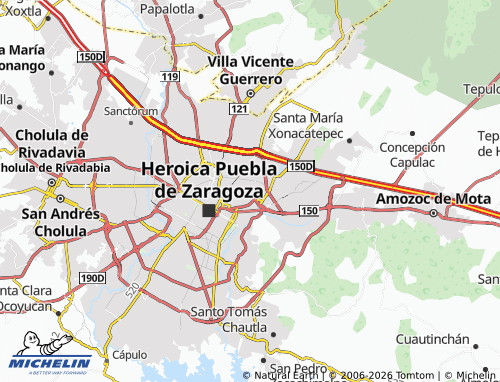 MICHELIN Banamex map - ViaMichelin