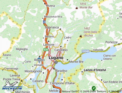 Mapa MICHELIN Canobbio - ViaMichelin
