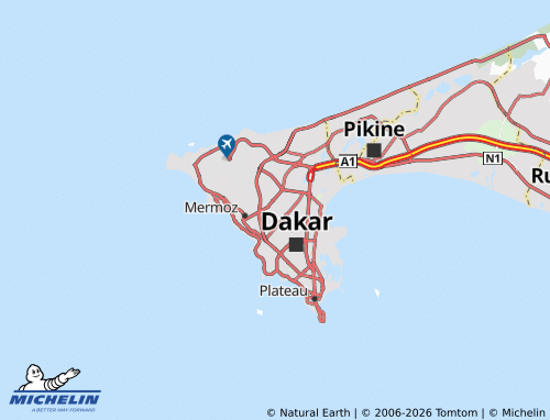 MICHELIN Sacré-Cœur 1 map - ViaMichelin