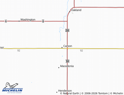 Mapa MICHELIN Carson - ViaMichelin
