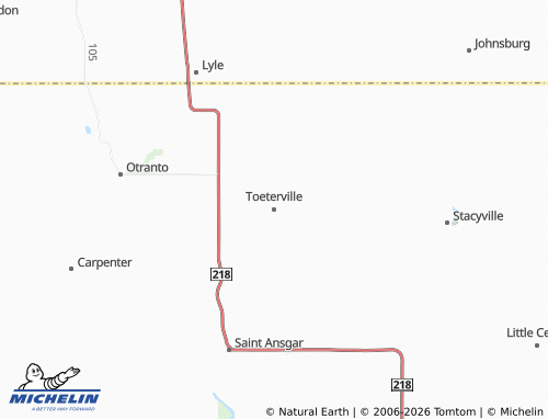 Mappa MICHELIN Toeterville - ViaMichelin