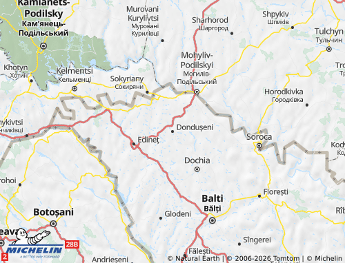 Mappa MICHELIN Dondușeni - ViaMichelin