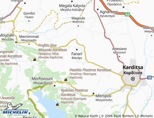 Mapa MICHELIN Kanalia - ViaMichelin
